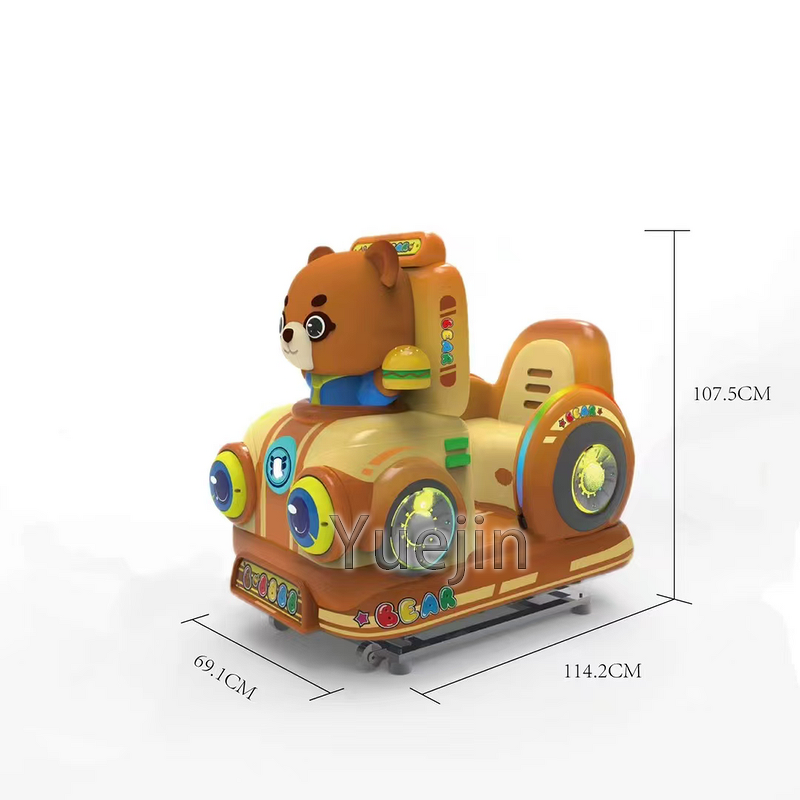 Kiddie Ride Factory - OEM Children's Rocking Car MP5 HD Screen Coin-Operated Fiberglass