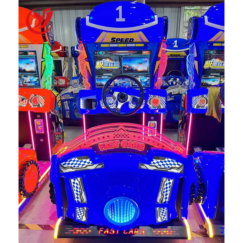 Racing Car Simulator Factory - OEM 22 Inch Kids Arcade Coin Operated Metal Plastic
