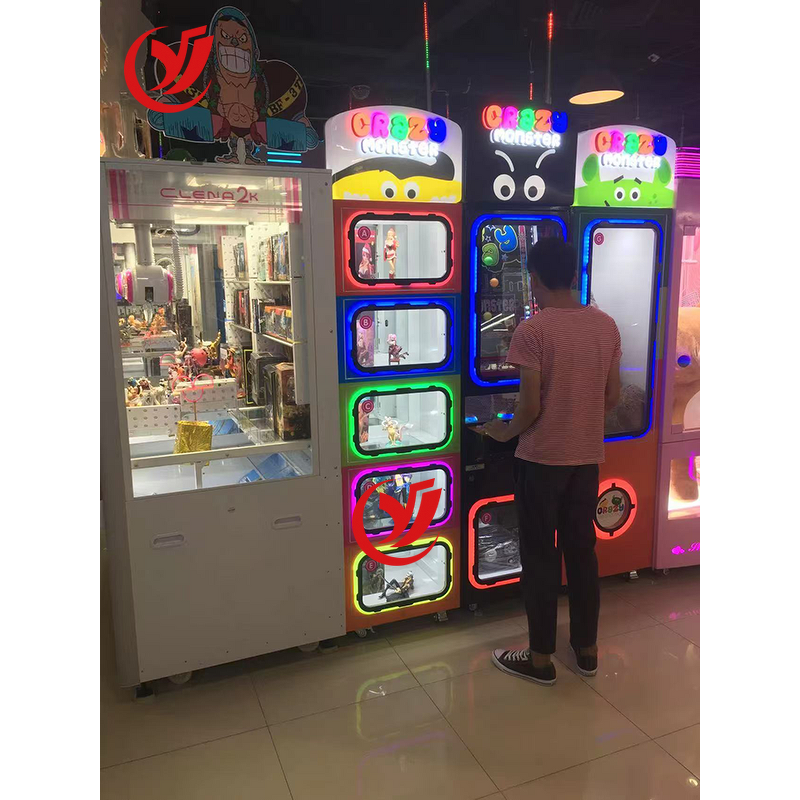 Toy Vending Machine Factory - OEM Coin-operated Arcade Colorful Crazy Monster Prize Doll