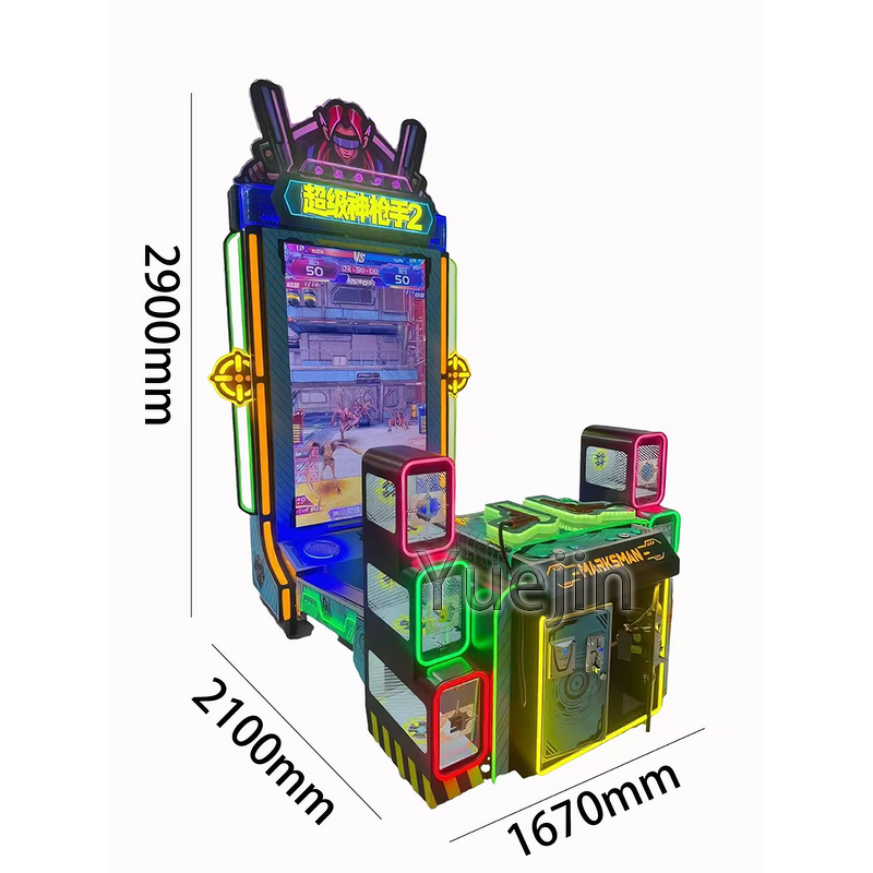 Arcade Game Machine Factory - OEM Coin-operated Video Shooting Skill Simulator LED