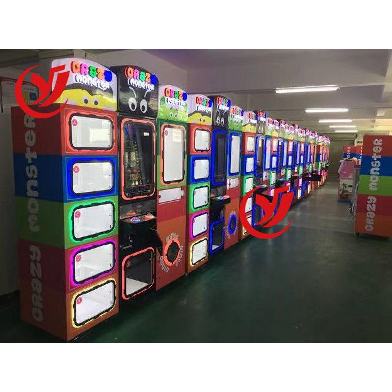 Toy Vending Machine Factory - OEM Coin-operated Arcade Colorful Crazy Monster Prize Doll