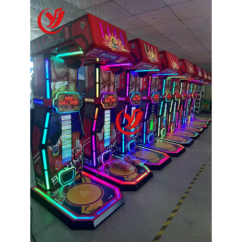 Boxing Training Machine Factory - OEM Coin Operated Arcade Game Amusement Park Metal