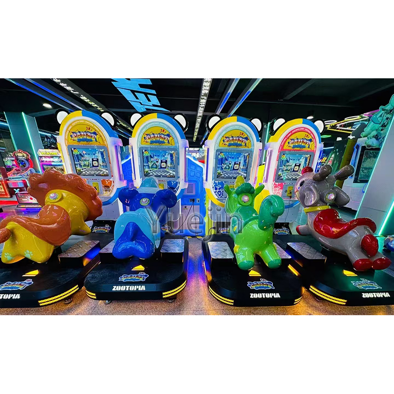 Kiddie Ride Factory - OEM Kids Amusement Fiberglass Cartoon Animal Coin Operated