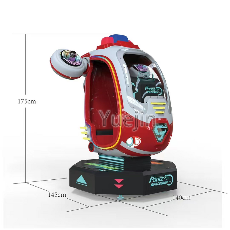 Kiddie Ride Factory - OEM Factory Price Indoor Coin Operated Rotary Fiberglass Spaceship
