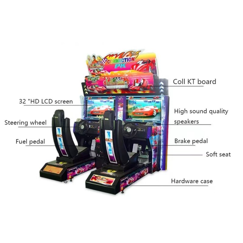 Racing Arcade Machine Factory - OEM Yuejin HD 2-player Racing for Sale
