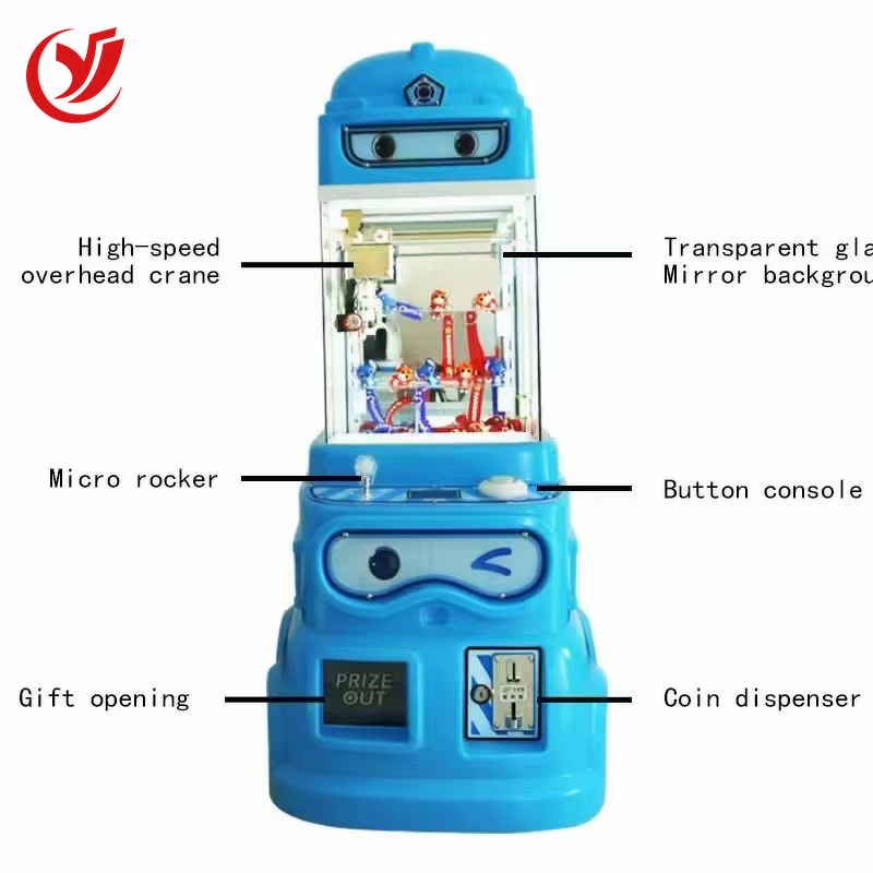 Mini Claw Machine Factory - OEM Plastic Coin-Operated Arcade 100 Cute Duck Toys Small