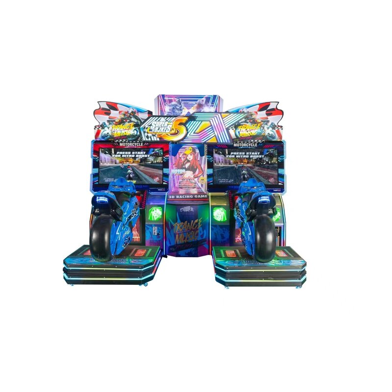 Racing Arcade Game Factory - OEM Yuejin High Quality Double Motorcycle Car Racing