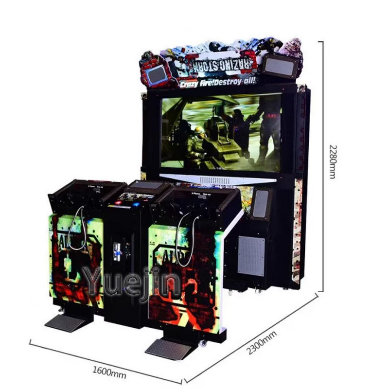 Shooting Game Simulator Factory - OEM Coin-Operated Video Razing Storm Gun Shoot Arcade