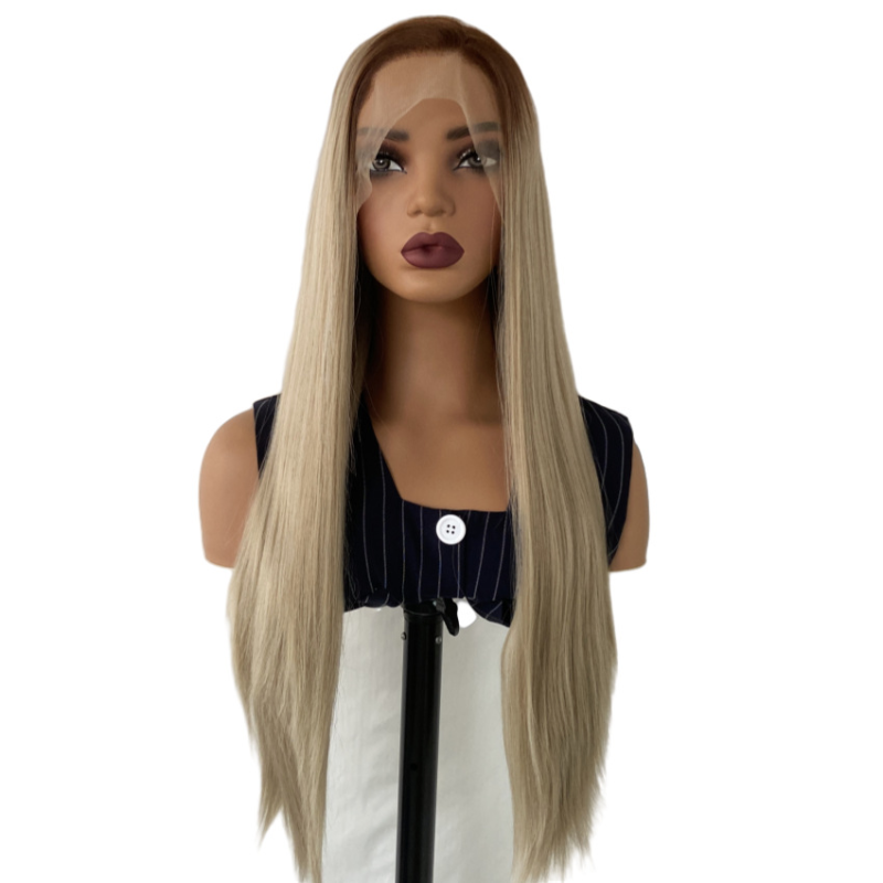 Front Lace Wig Manufacturer - Bulk T-Brown T-Gold High-Temperature Silk