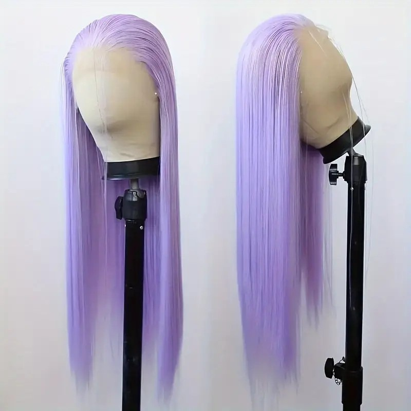 Cosplay Lace Wig Supplier - OEM Purple 134 Transparent Lace Big Wave