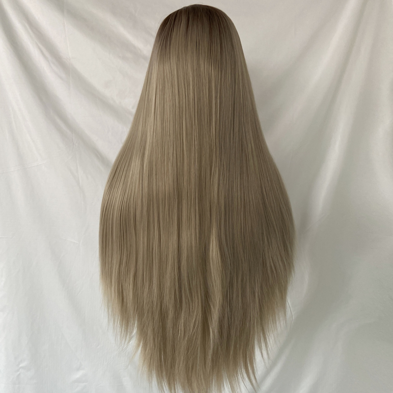 Front Lace Wig Manufacturer - Bulk T-Brown T-Gold High-Temperature Silk