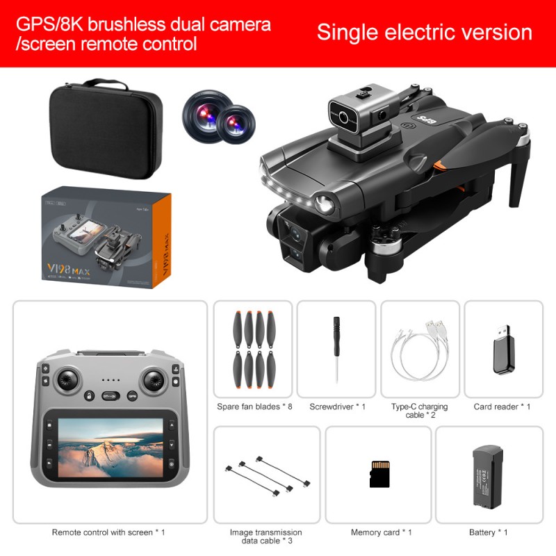 Brushless Drone Factory - OEM V198Max GPS Return HD Photography
