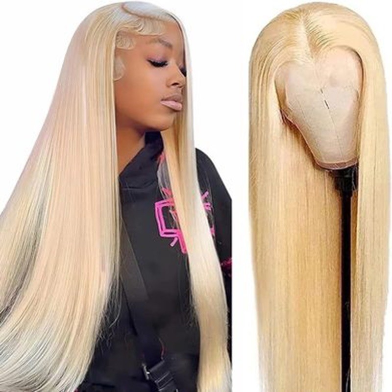 Lace Frontal Wig Manufacturer - Bulk 12A Straight #613 Blonde 200% Density