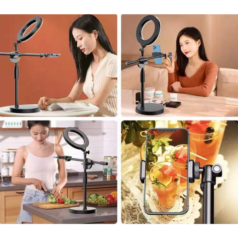Selfie Ring Light Factory - OEM Custom Phone Holder Round Base Overhead Shoot