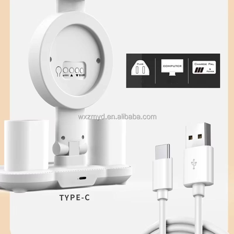 Modern LED Desk Lamp Manufacturer - Bulk Clock Date Display Rechargeable Foldable