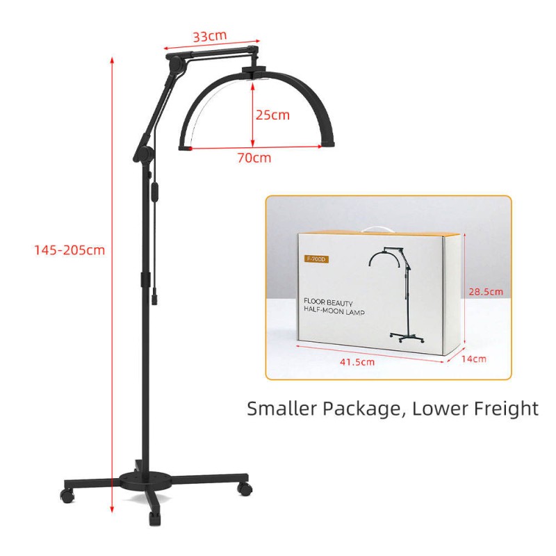 LED Half Moon Light Supplier - OEM 2025 22-Inch Lash Light Portable Adjustable