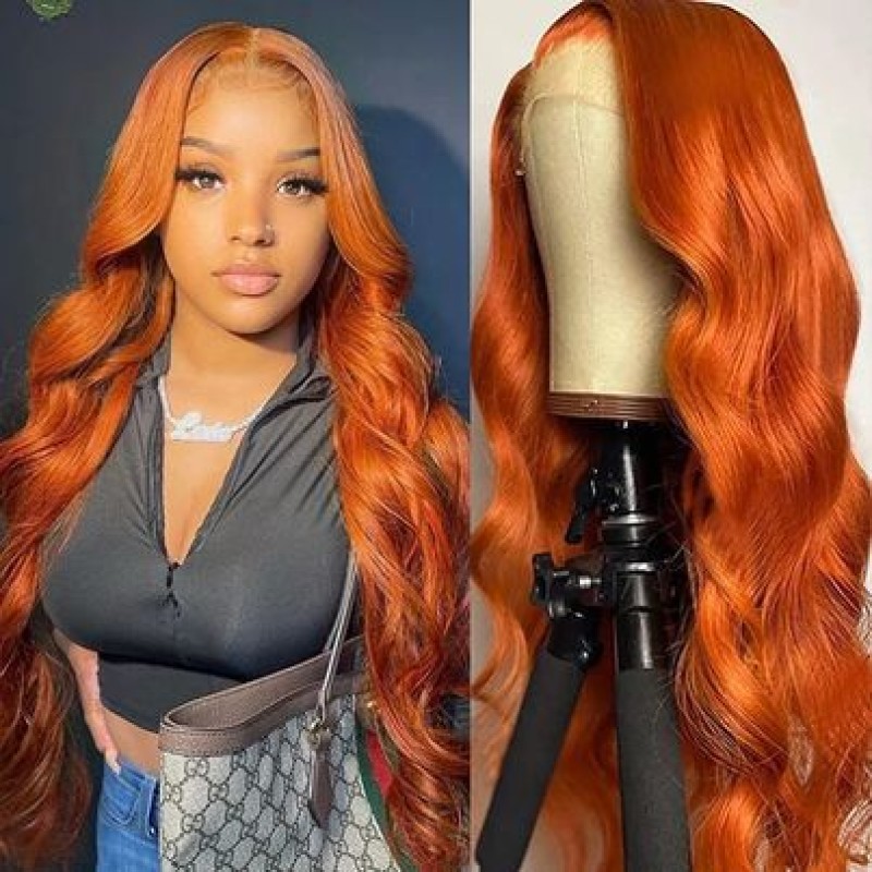 Body Wave Wig Factory - OEM Hit Product 12A #350 Ginger Orange