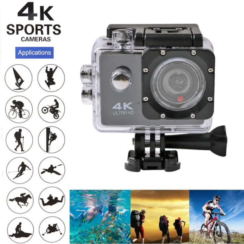 Action Camera Supplier - OEM Best New 2 Inch 4K High Definition Underwater