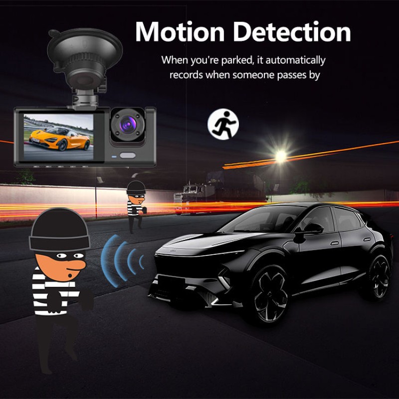 Dashcam Factory - OEM 2025 3 in 1 Lens Channel HD 1080P Vehicle