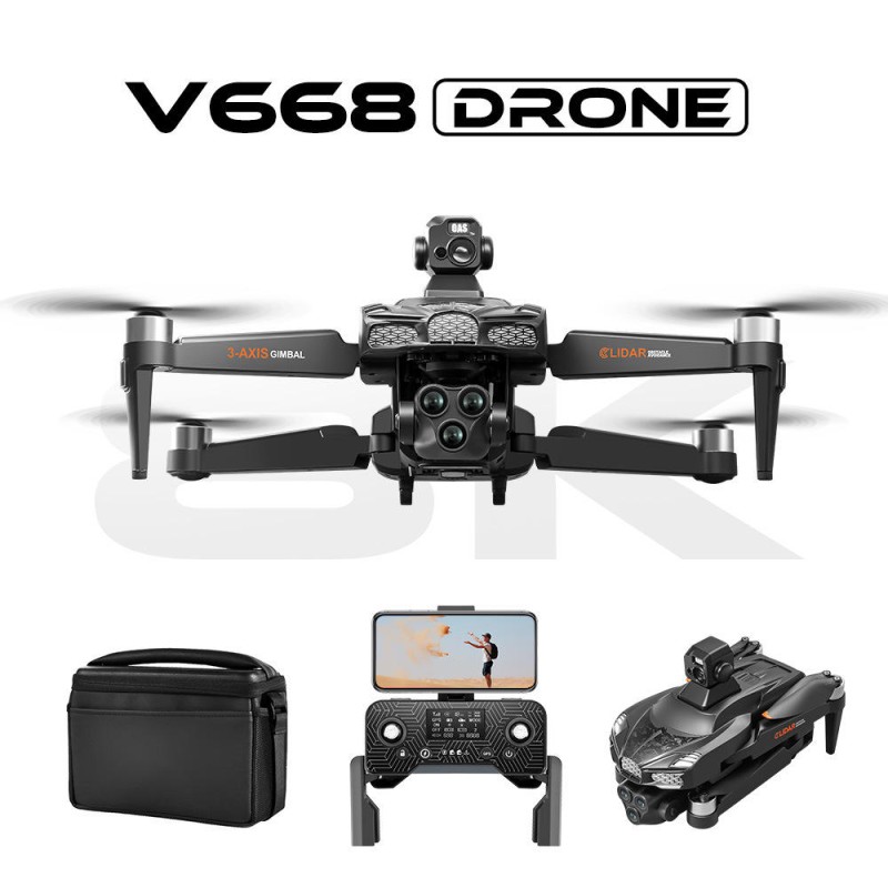 UAV Gimbal Supplier - OEM Hot Selling V668 Three-Axis GPS Folding