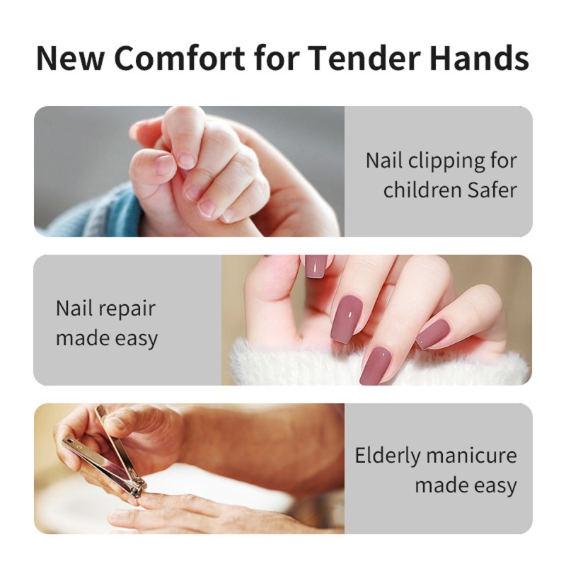 Magnetic Nail Cutter Supplier - OEM Tiktok Hot Selling USB Rechargeable 3 in 1