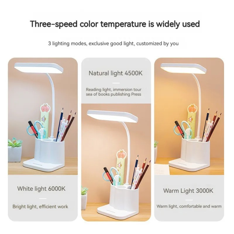 Eyecare Desk Lamp Factory - OEM Multifunctional Touch Rechargeable Plug Bedside