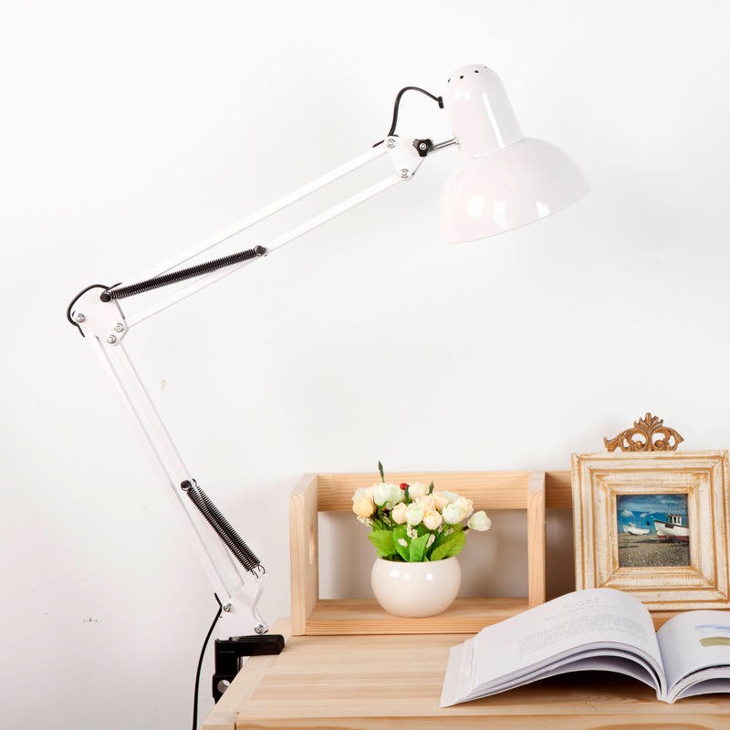 LED Desk Lamp Factory - OEM High Quality Adjustable Long Swing Arm E27 Bulb