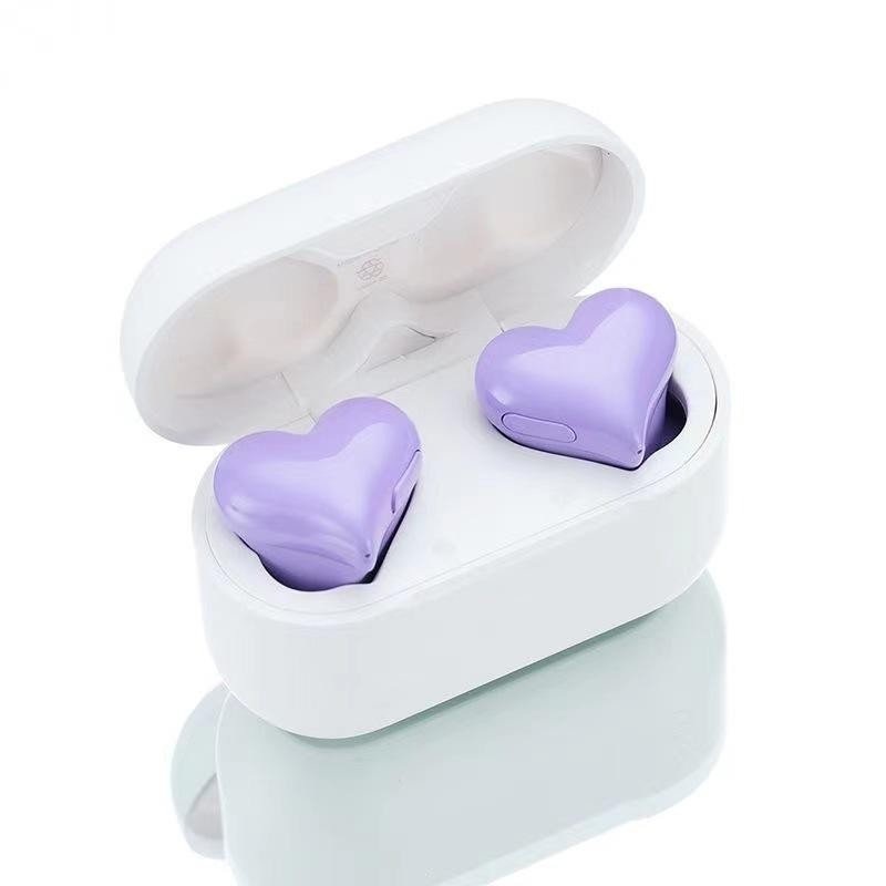 Heart-Shape Earbuds Manufacturer - Bulk Women's High Quality LED Wireless Noise