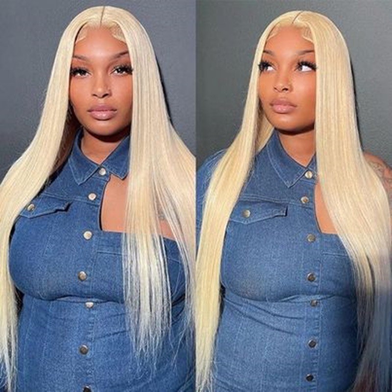 Lace Frontal Wig Manufacturer - Bulk 12A Straight #613 Blonde 200% Density