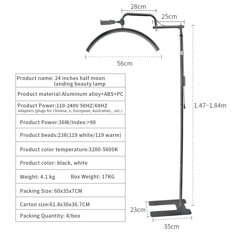 LED Ring Light Factory - OEM HD-M8X Factory Hot Sales Beauty Ceiling 36W-50W