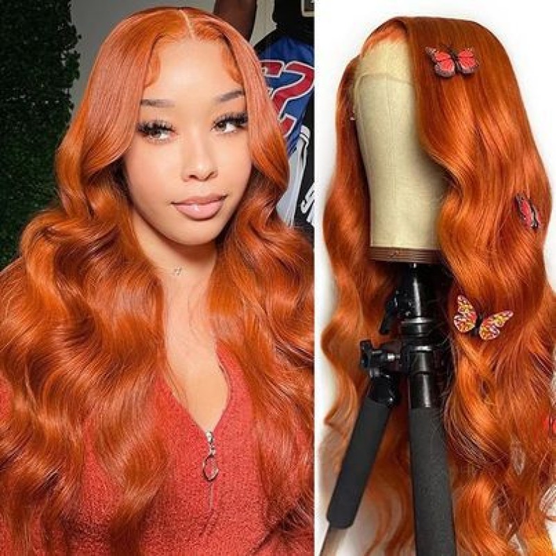 Body Wave Wig Factory - OEM Hit Product 12A #350 Ginger Orange