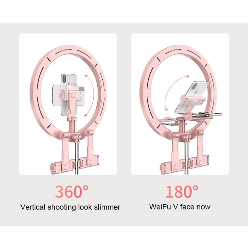 Multifunctional Ring Light Factory - OEM 12 Inch Folding Phone Clip Fill Selfie