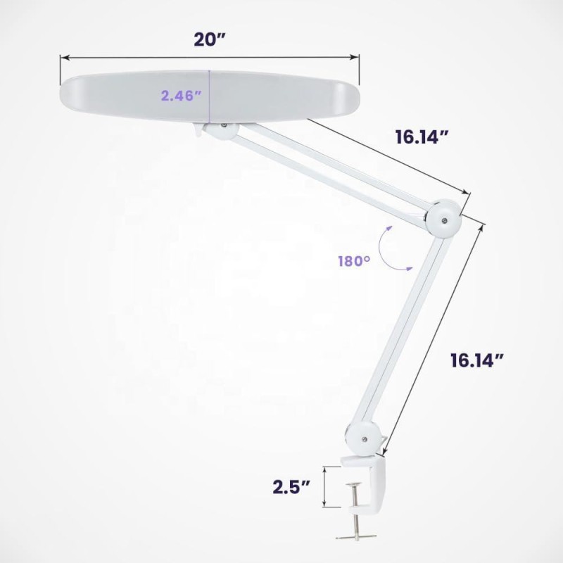 LED Desk Lamp Factory - OEM MAXTOP 2200 Lumens Arm Task Lamp Reading