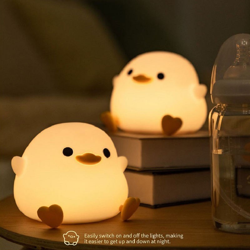 Duck Night Lamp Supplier - OEM Led Cute USB Rechargeable Touch Sensor