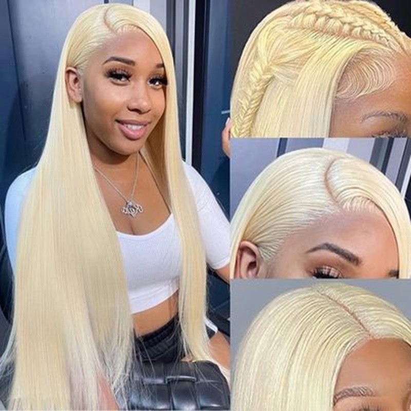 Lace Frontal Wig Manufacturer - Bulk 12A Straight #613 Blonde 200% Density