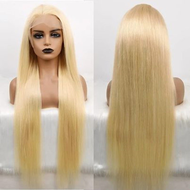 Lace Frontal Wig Manufacturer - Bulk 12A Straight #613 Blonde 200% Density
