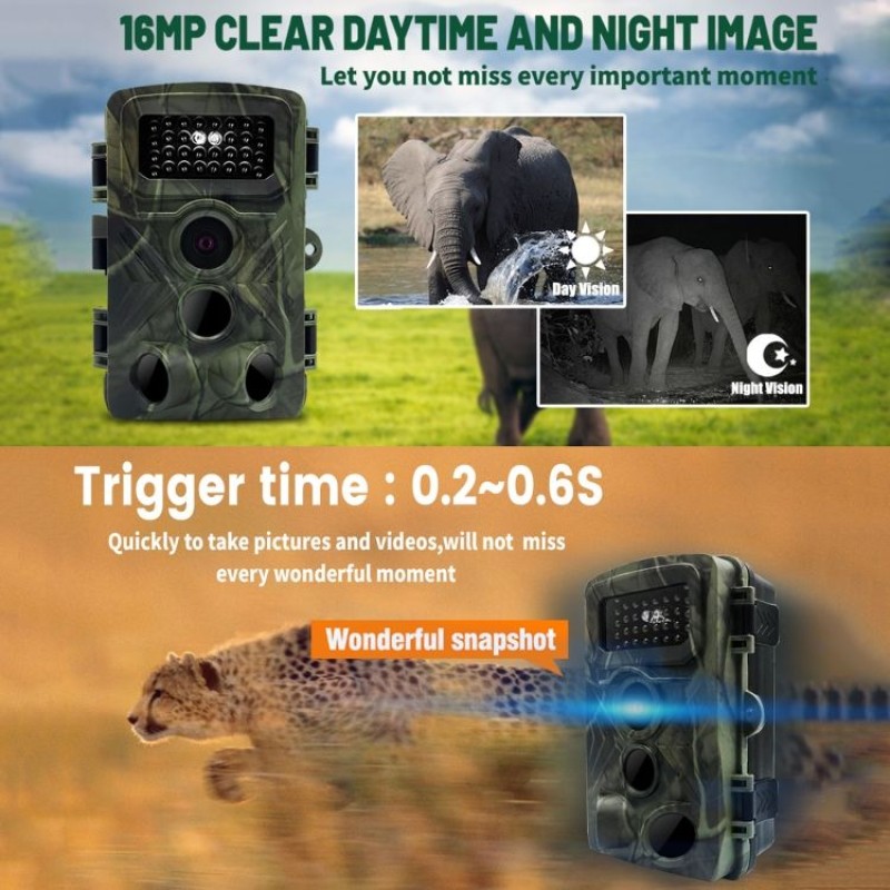 Wildlife Trail Camera Factory - OEM DH1 1080P IR Night Vision IP66 Waterproof
