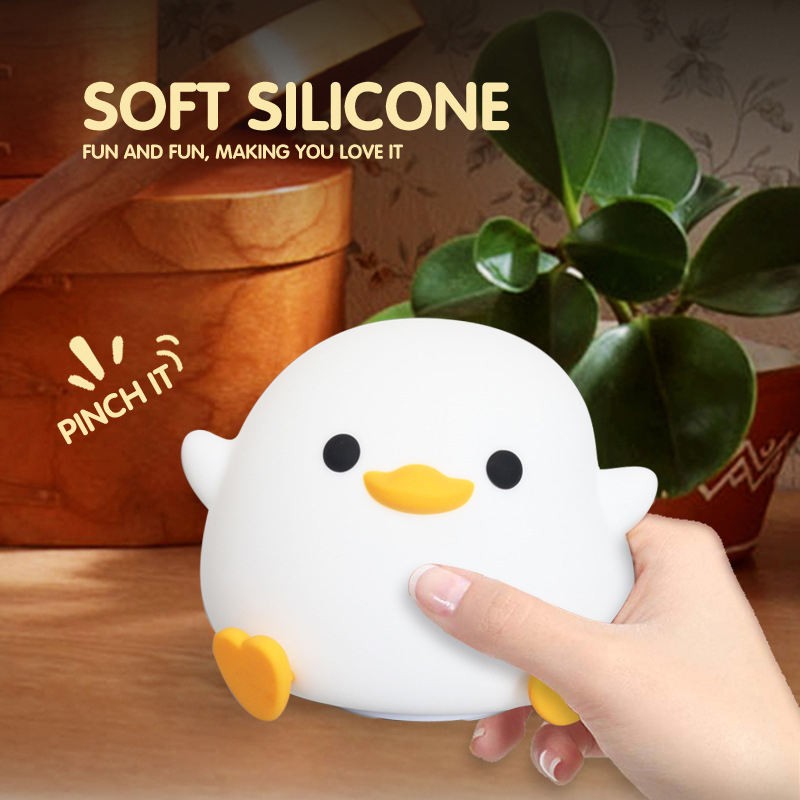 Duck Night Lamp Supplier - OEM Led Cute USB Rechargeable Touch Sensor