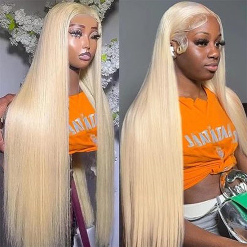 Lace Frontal Wig Manufacturer - Bulk 12A Straight #613 Blonde 200% Density
