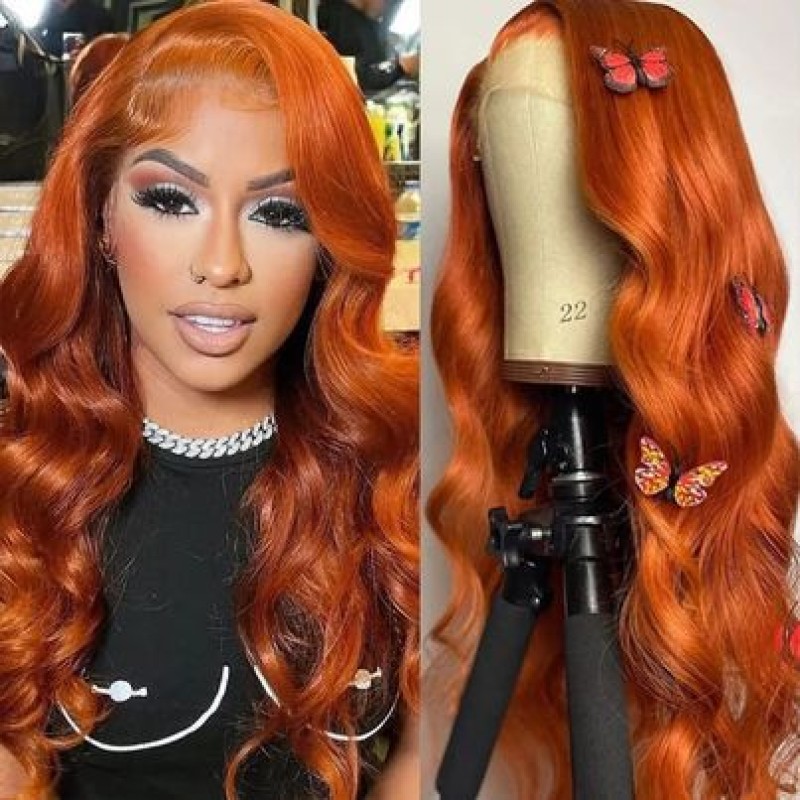 Body Wave Wig Factory - OEM Hit Product 12A #350 Ginger Orange