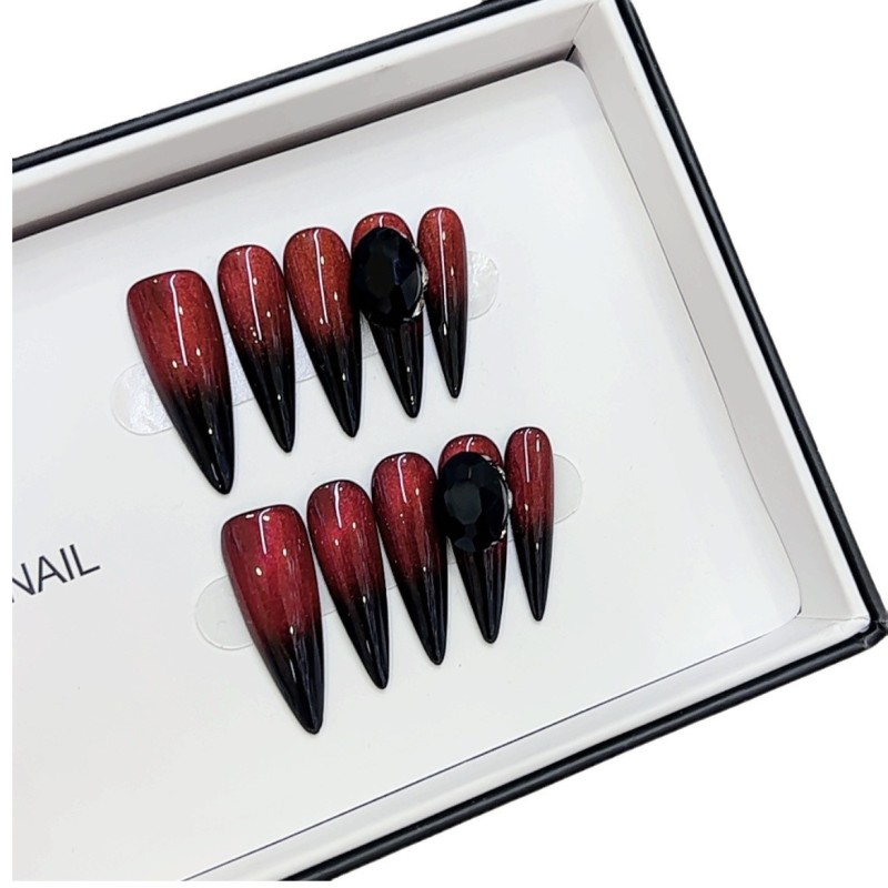 French Nail Art Manufacturer - Bulk Nai Zi 24pcs Pure Handmade Fiery Wholesale
