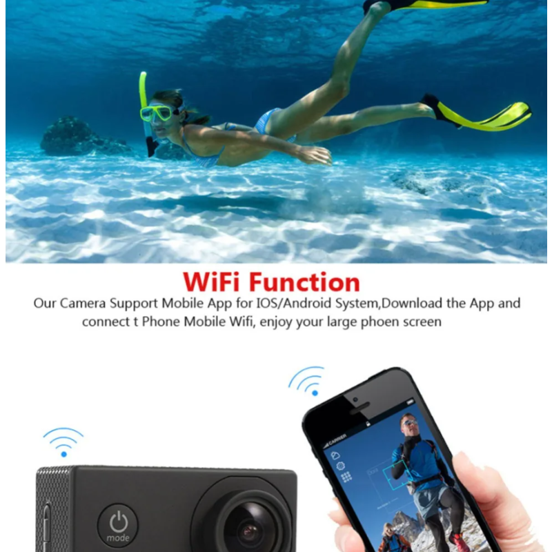 Waterproof Sports Camera Manufacturer - Bulk Factory Wholesale 4K Full HD Mini