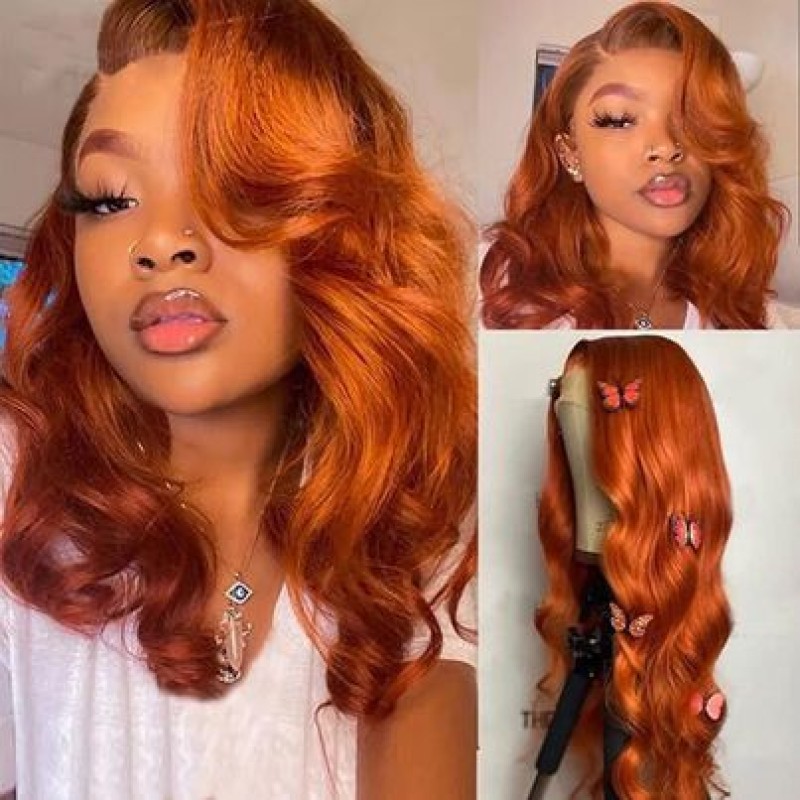 Body Wave Wig Factory - OEM Hit Product 12A #350 Ginger Orange