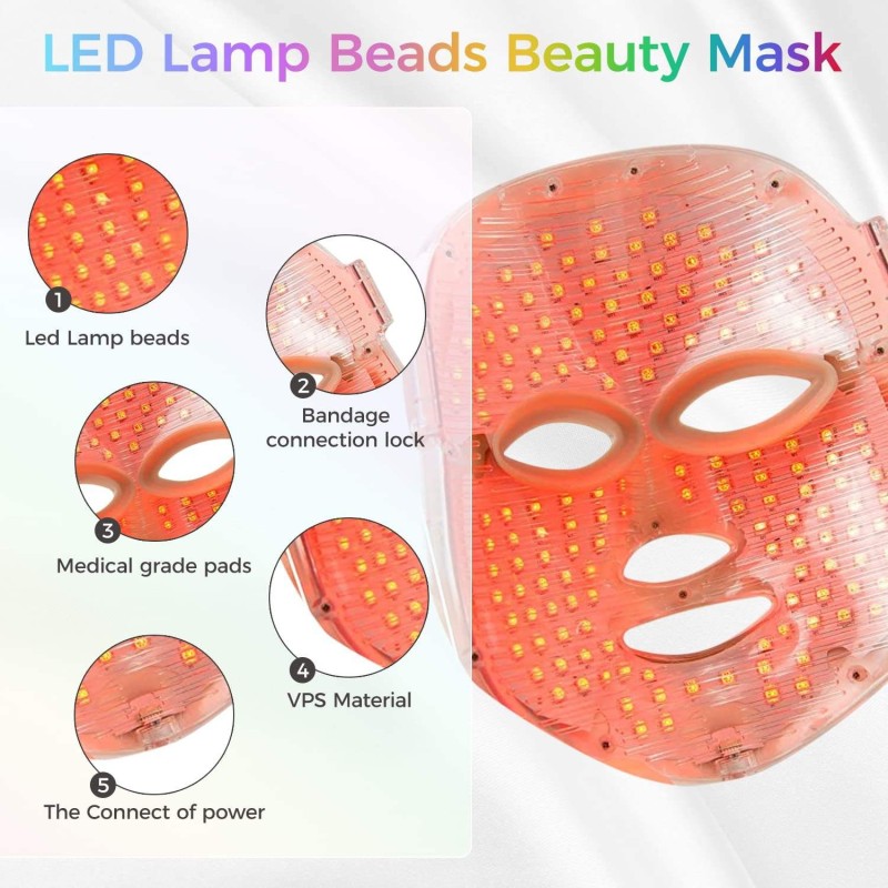 LED Face Mask Manufacturer - Bulk Photon Full 7 Colors Skin Rejuvenation