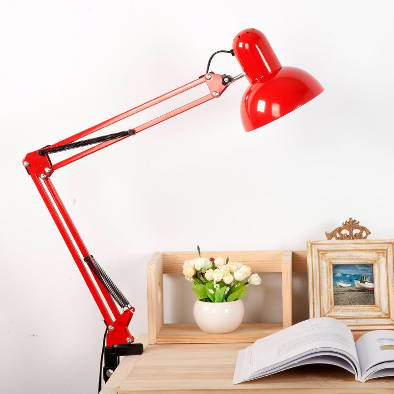 LED Desk Lamp Factory - OEM High Quality Adjustable Long Swing Arm E27 Bulb