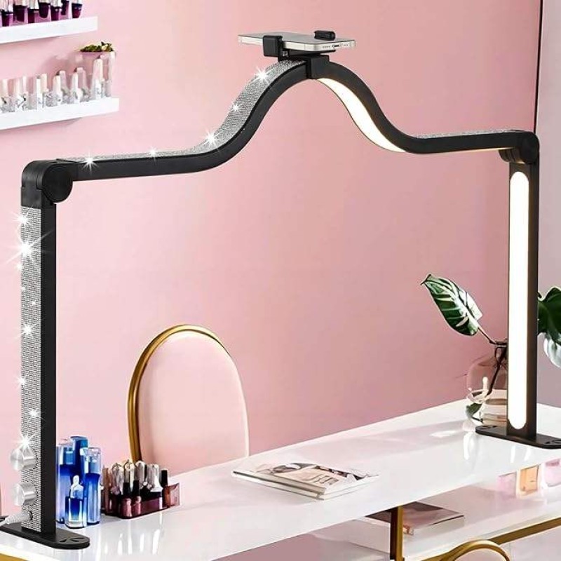Folding LED Lamp Factory - OEM Foldable Nail Salon Rhinestone Desk Lamp