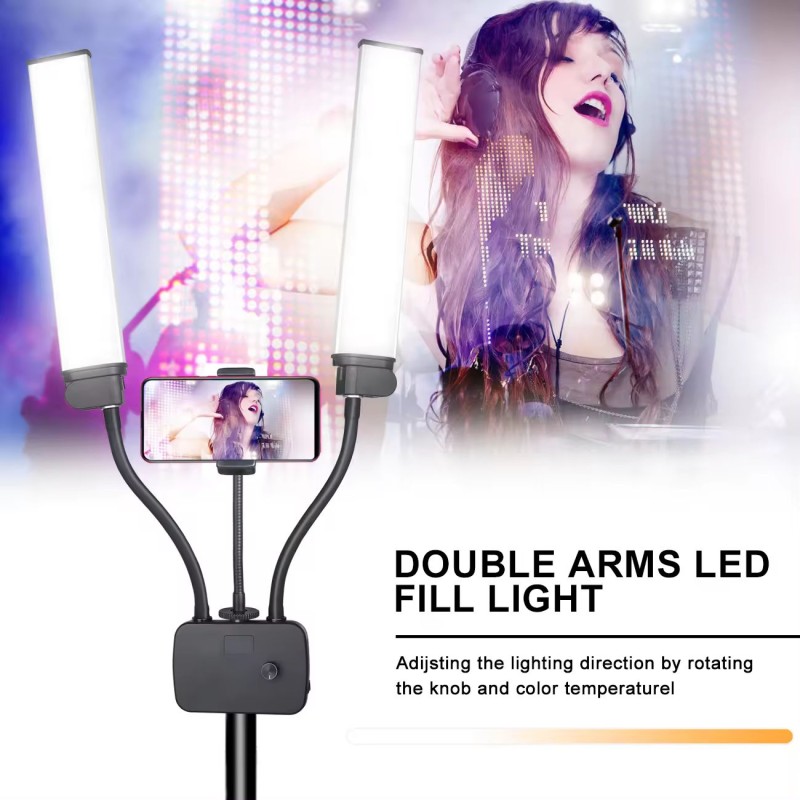LED Ring Light Factory - OEM Photography Lighting Double Arm Eyelash Extension