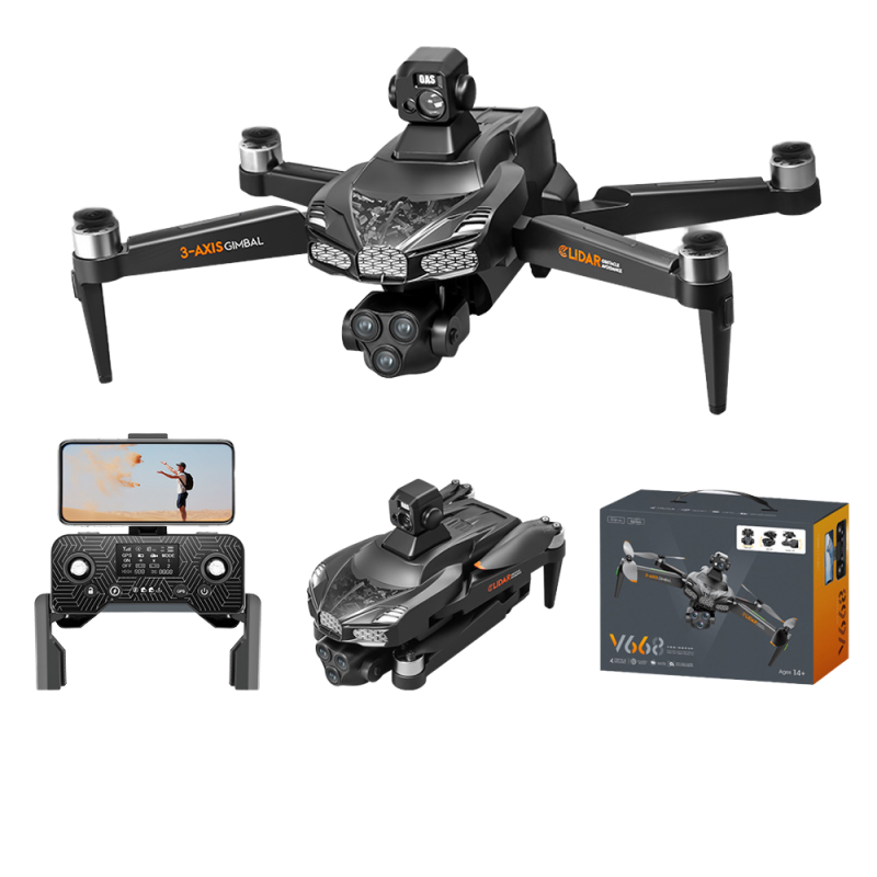 UAV Gimbal Supplier - OEM Hot Selling V668 Three-Axis GPS Folding