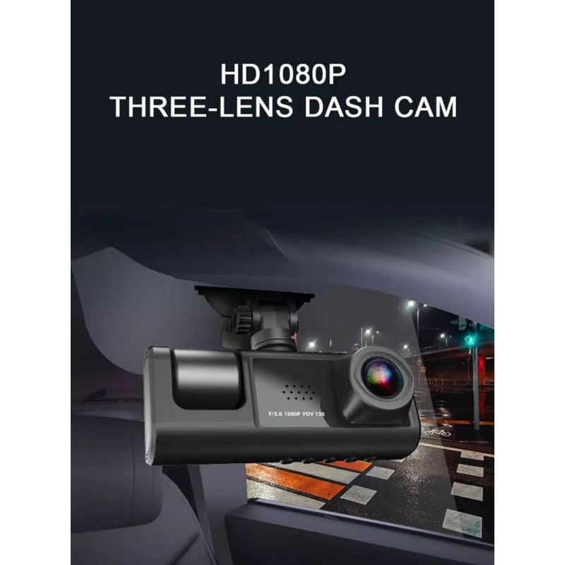 Driving Recorder Factory - OEM Hot Selling 3 Channels 2-inch Triple 3 Ways