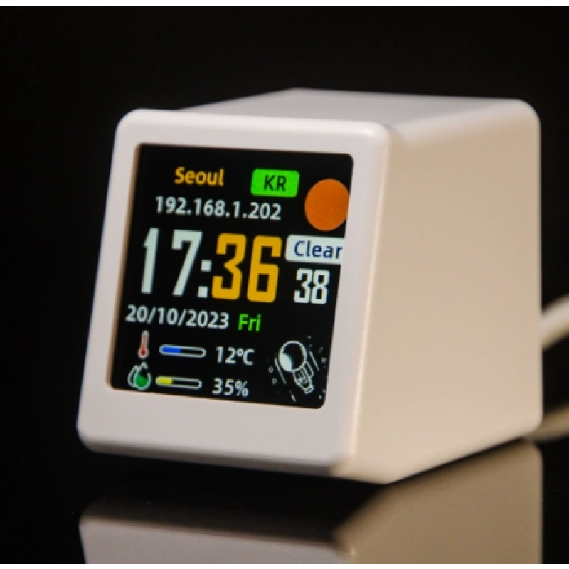 Smart WIFI Clock Supplier - OEM Mini Size Desk Clock Cute GIF Electronic Album